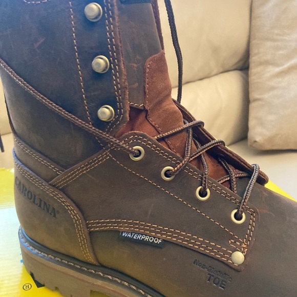 NIB Mens Steel Toe Work Boots - Picture 2 of 7